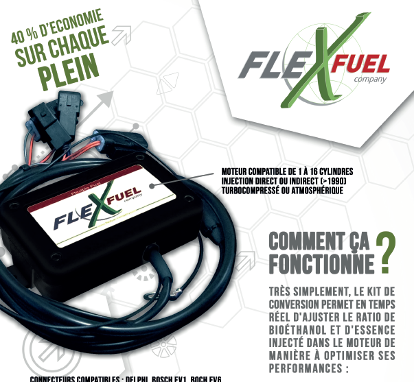 Boîtier bioéthanol : kit de conversion E85 - Flexfuel Company
